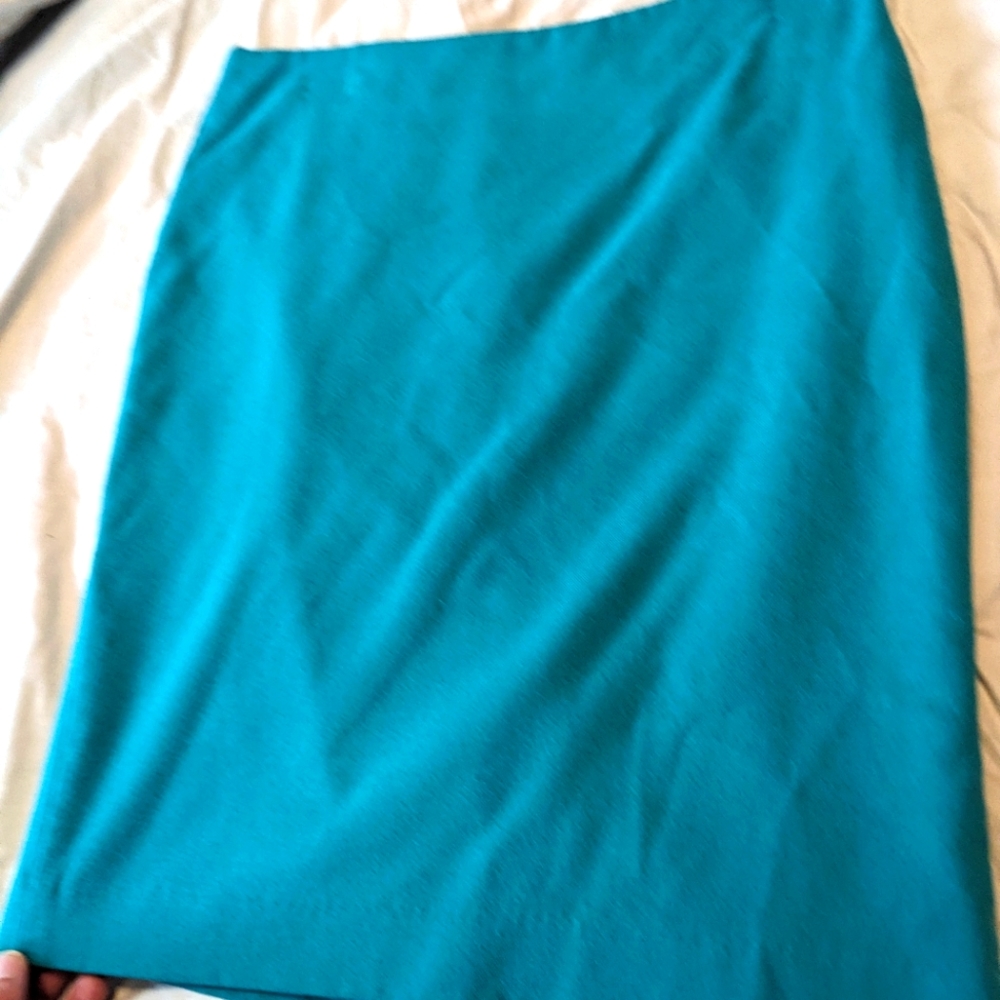Teal Pencil Skirt